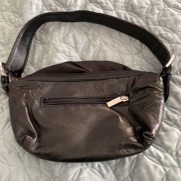 Rich born, mini leather handbag, black, super soft leather - Picture 5 of 7